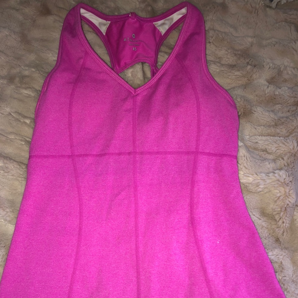 Bright pink athleta top!